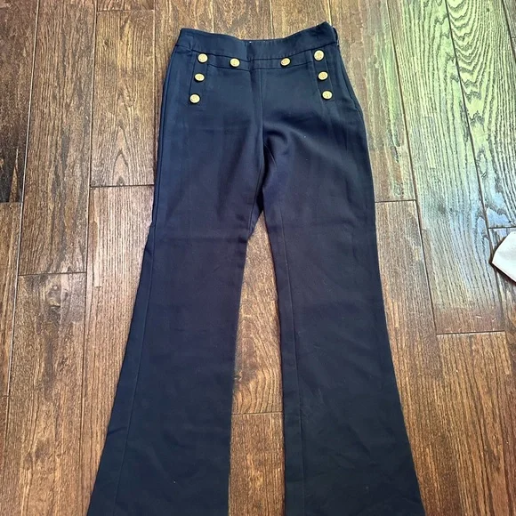 CAbi Navy Blazer and Pants with Gold Accents - Picture 2 of 3